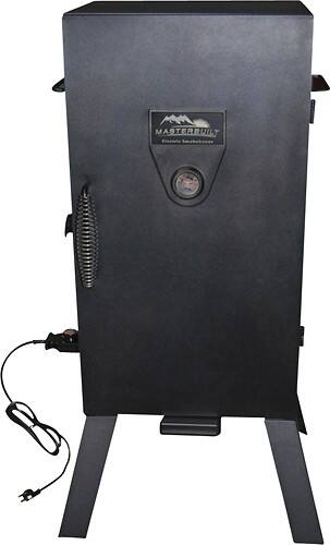 Angle Standard. Masterbuilt - Outdoor Electric Analog Smoker - Black.