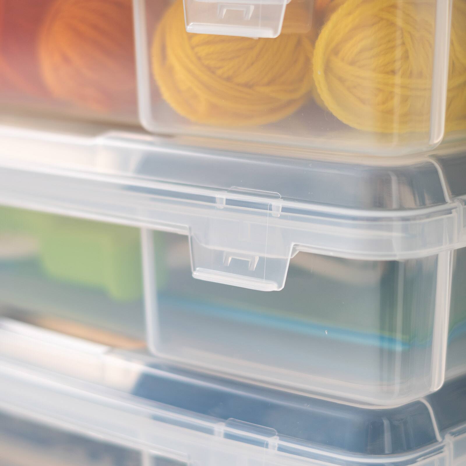 Alt View 4. IRIS USA - IRIS USA Paper Thick Portable Plastic Scrapbook Storage Snap Tight Cases.