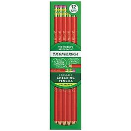 Ticonderoga - Colored Pencils, Carmine Dozen (14259) - Red