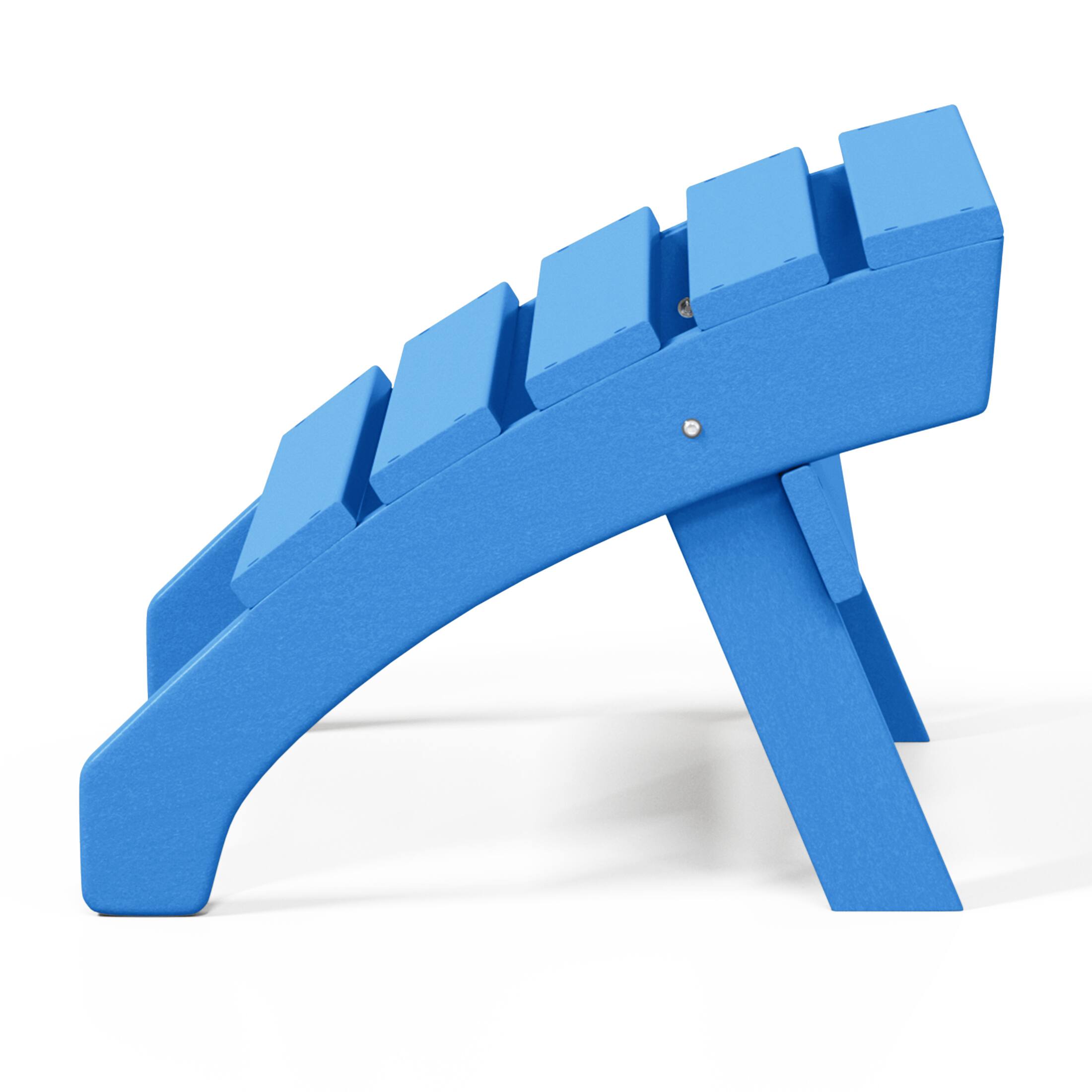 Alt View 3. WestinTrends - WestinTrends Dylan Outdoor Adirondack Chair With Ottoman 2-Piece Set - Pacific Blue.