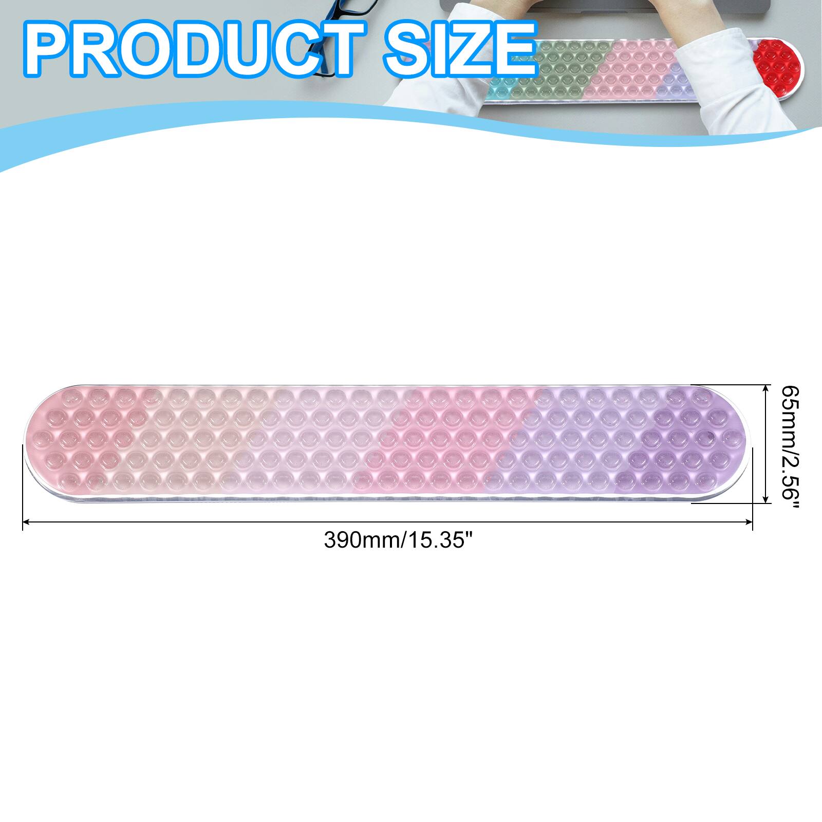 PRODUCT SIZE - 390mm/15.35" x 65mm/2.56"