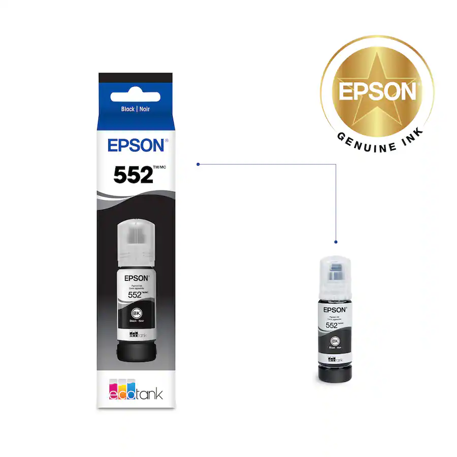 552 Ink Epson T552 Pigment Ink Bottle Black T552020-S - Best Buy