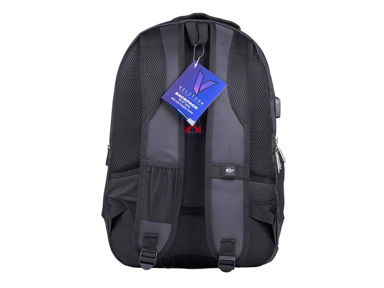 VELZTORM  
BACKPACK  
With 100% Charging Laptop Station