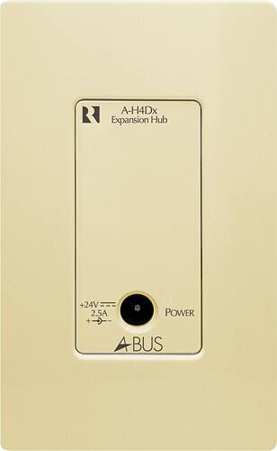 Front Standard. Russound - 4-Port Expansion Hub - Bone.