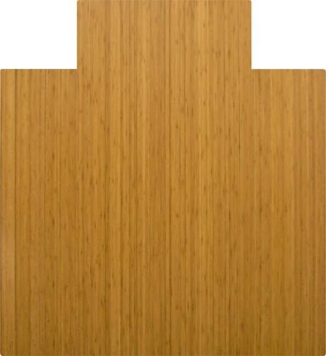 Front Standard. Anji Mountain Bamboo Chairmat & Rug Co. - 44" x 52" Bamboo Roll-Up Chair Mat - Natural.