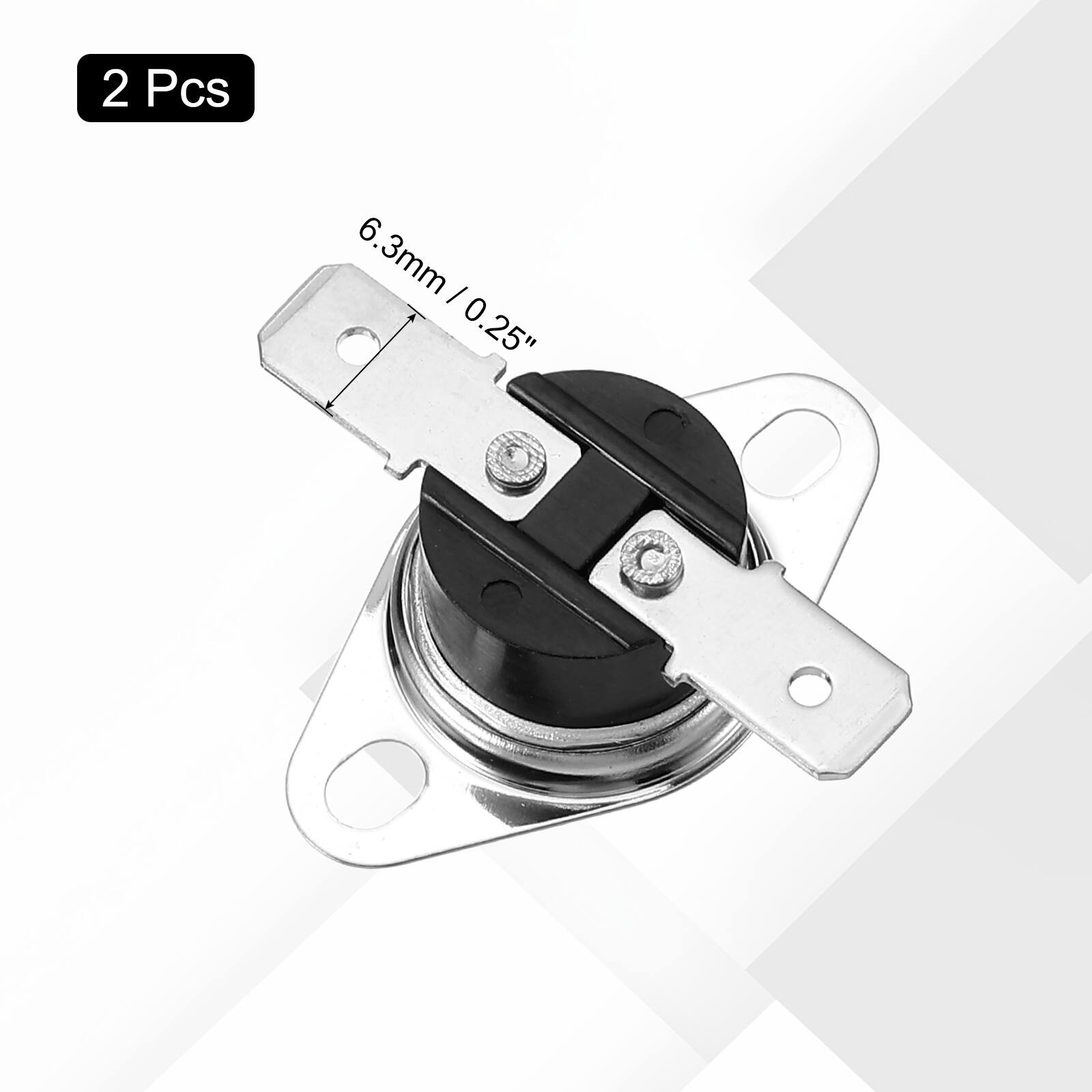 2 Pcs 6.3mm / 0.25"