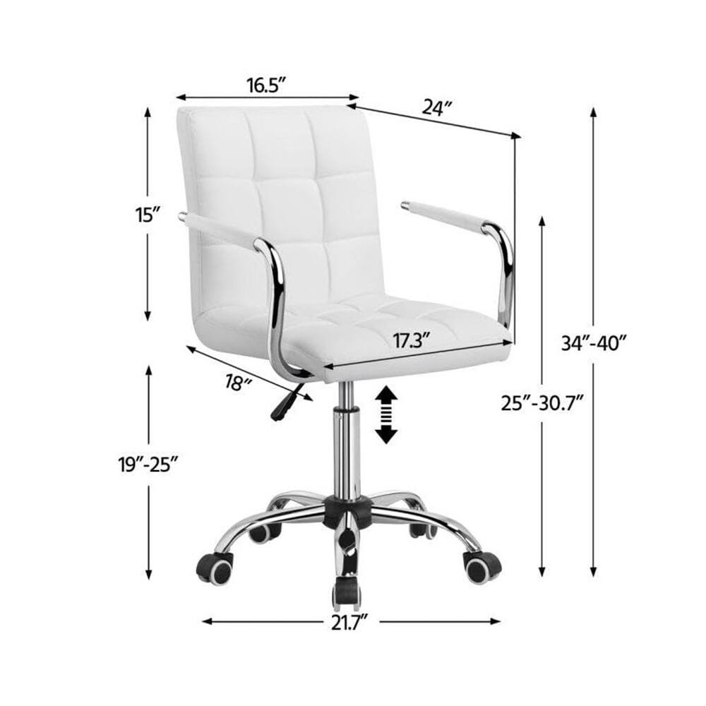 16.5"  
24"  
15"  
18"  
17.3"  
34"-40"  
25"-30.7"  
19"-25"  
21.7"