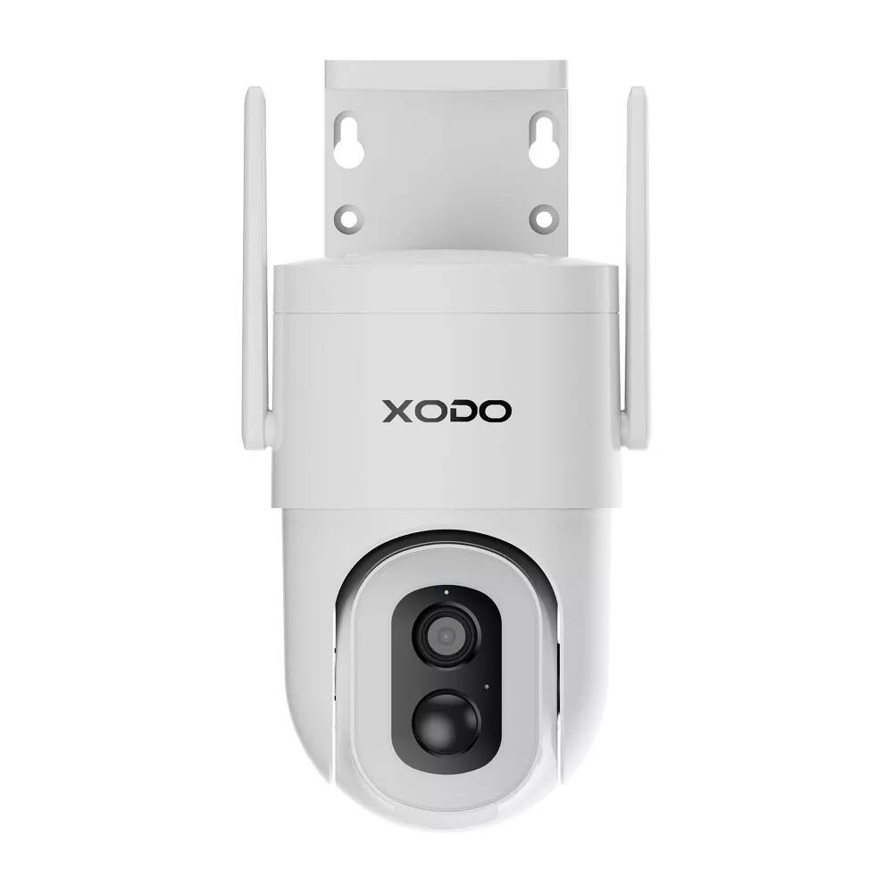 Alt View 2. XODO - E15 Solar Outdoor Wi-Fi Security Camera – 2K Pan-Tilt, Night Vision, 2-Way Audio & Motion Detection.