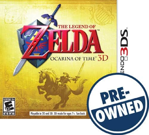 Best Buy: Nintendo Nintendo 3DS (Cosmo Black) with The Legend of Zelda:  Ocarina of Time 3D CTRSKZO1