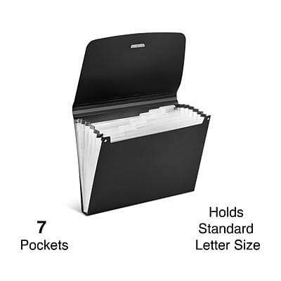 7 Pockets  
Holds Standard Letter Size
