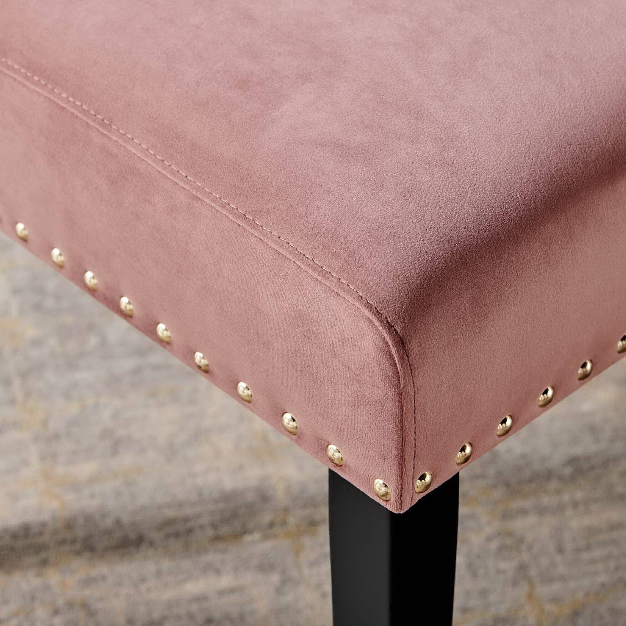 Back. Modway - Parcel Performance Velvet Dining Side Chairs Set of 2 by Modway - Dusty Rose.