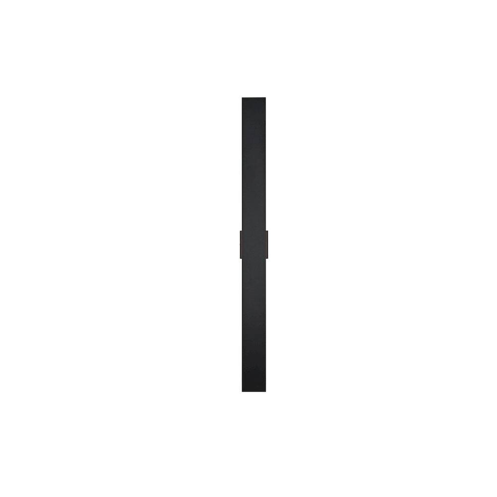 Back. Elegant Lighting - Waylen 4.5 x 48 inch Outdoor Wall Sconce in Black - Black.