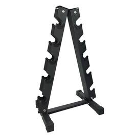 Babevy - Dumbbell Rack Stand Only, A-Frame Compact Dumbbells Holder, Portable Weight Storage Organizer - Black