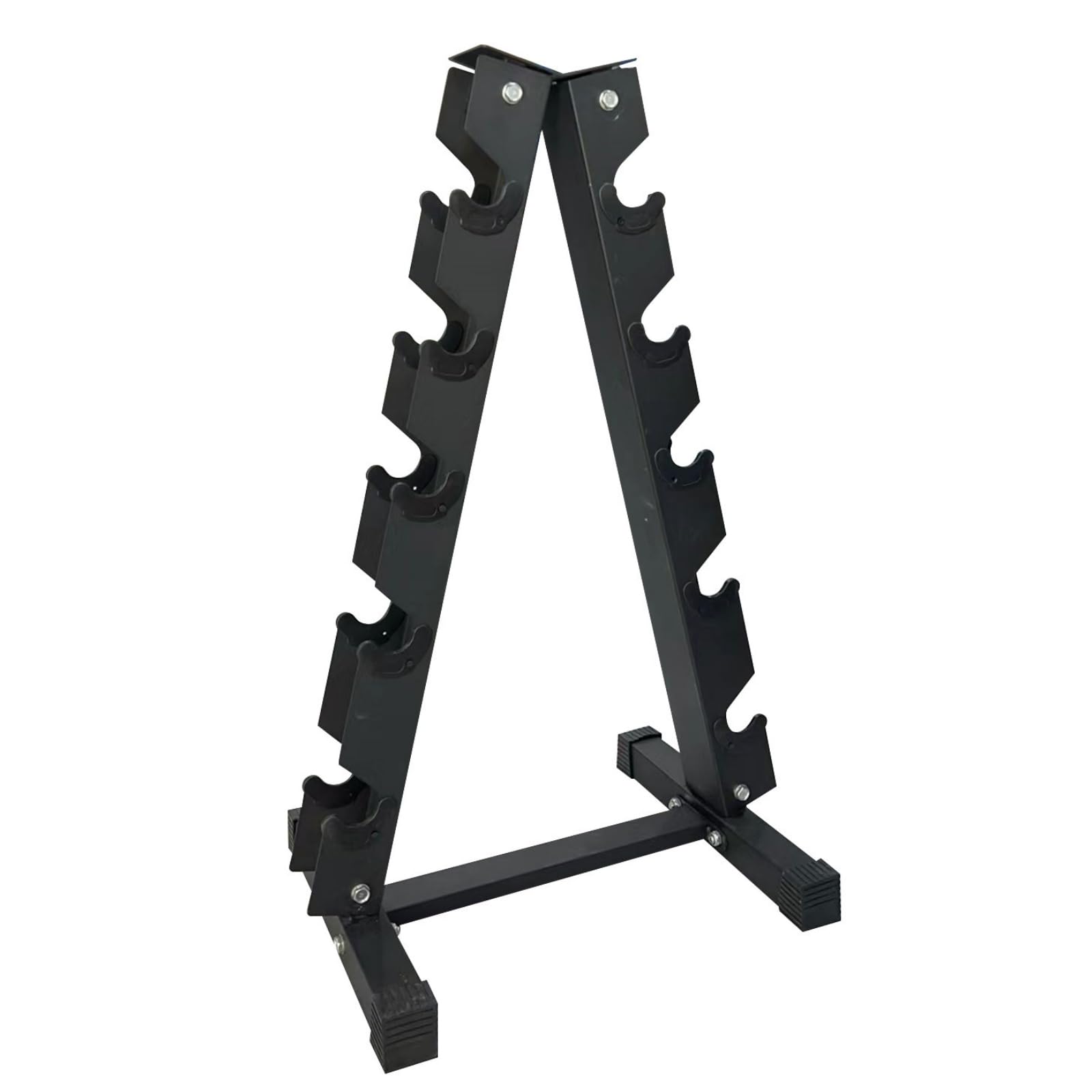 Babevy - Dumbbell Rack Stand Only, A-Frame Compact Dumbbells Holder, Portable Weight Storage Organizer - Black