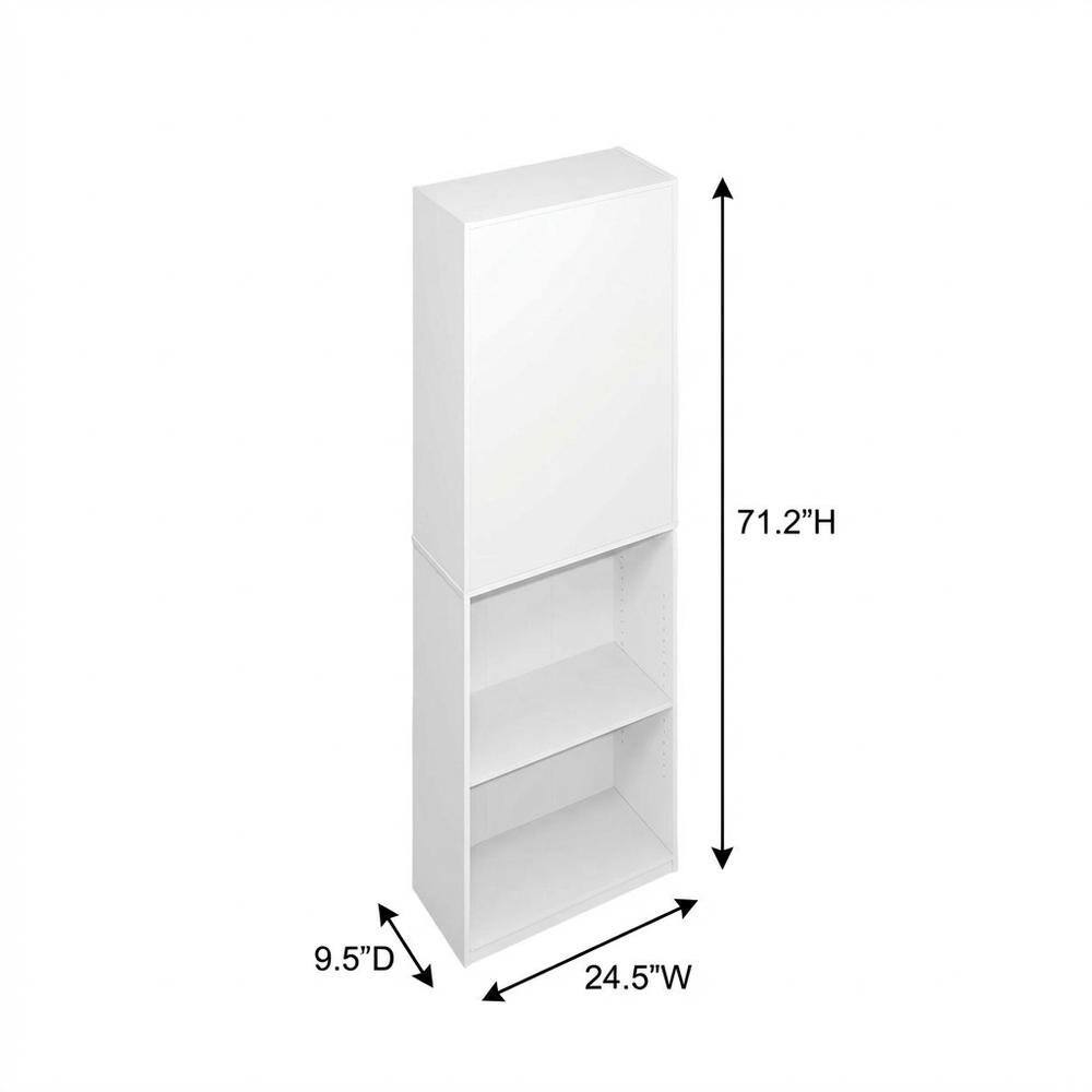 71.2"H 9.5"D 24.5"W