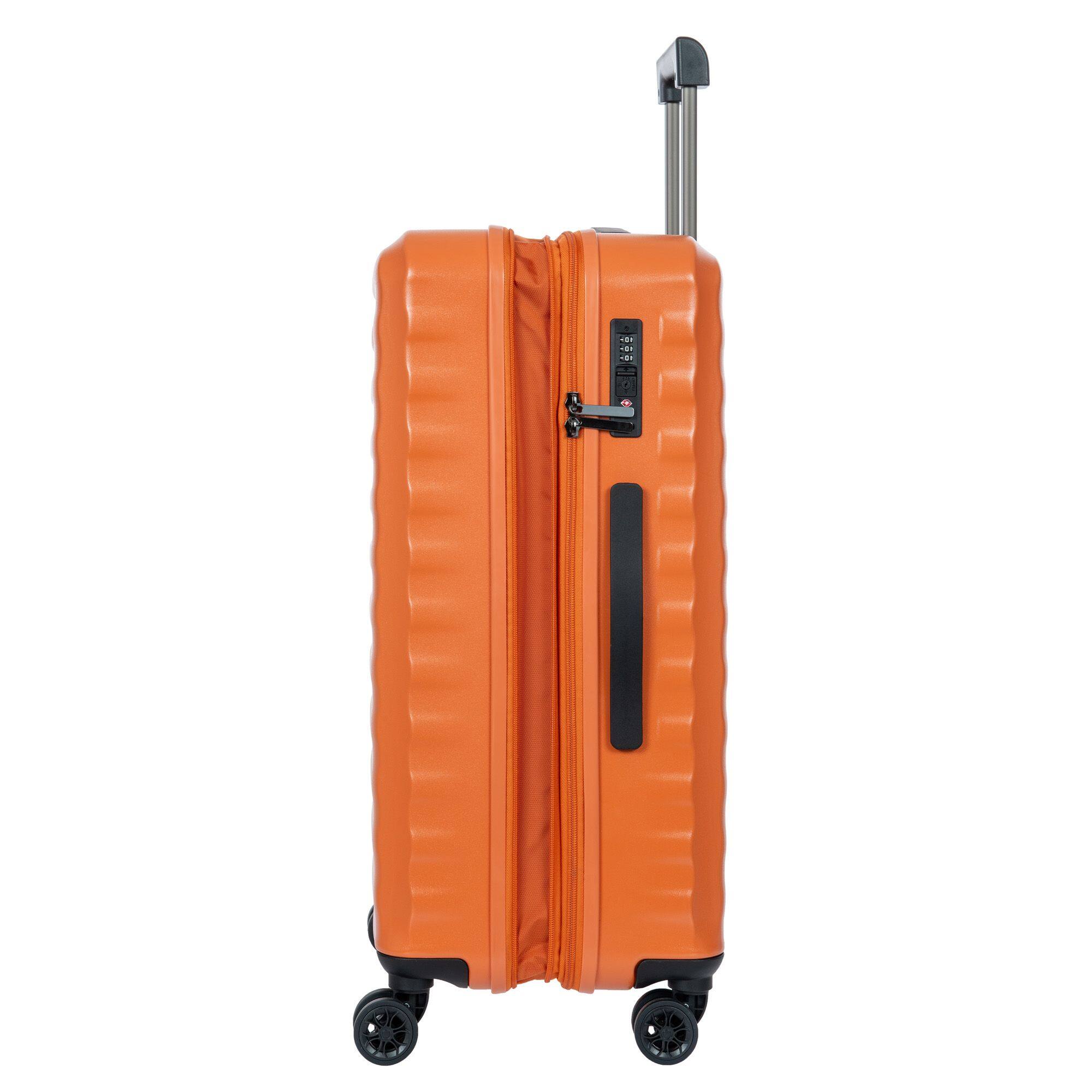 Left. Bric's - Nausicaa Hardside Expandable 27" Medium Checked Spinner Luggage - Orange.