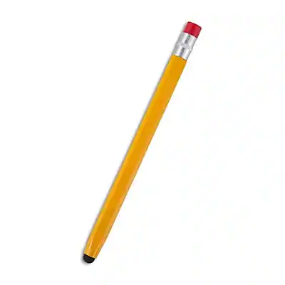 Front. Staples - Staples Universal Stylus, Pencil Design (51183) - Yellow.