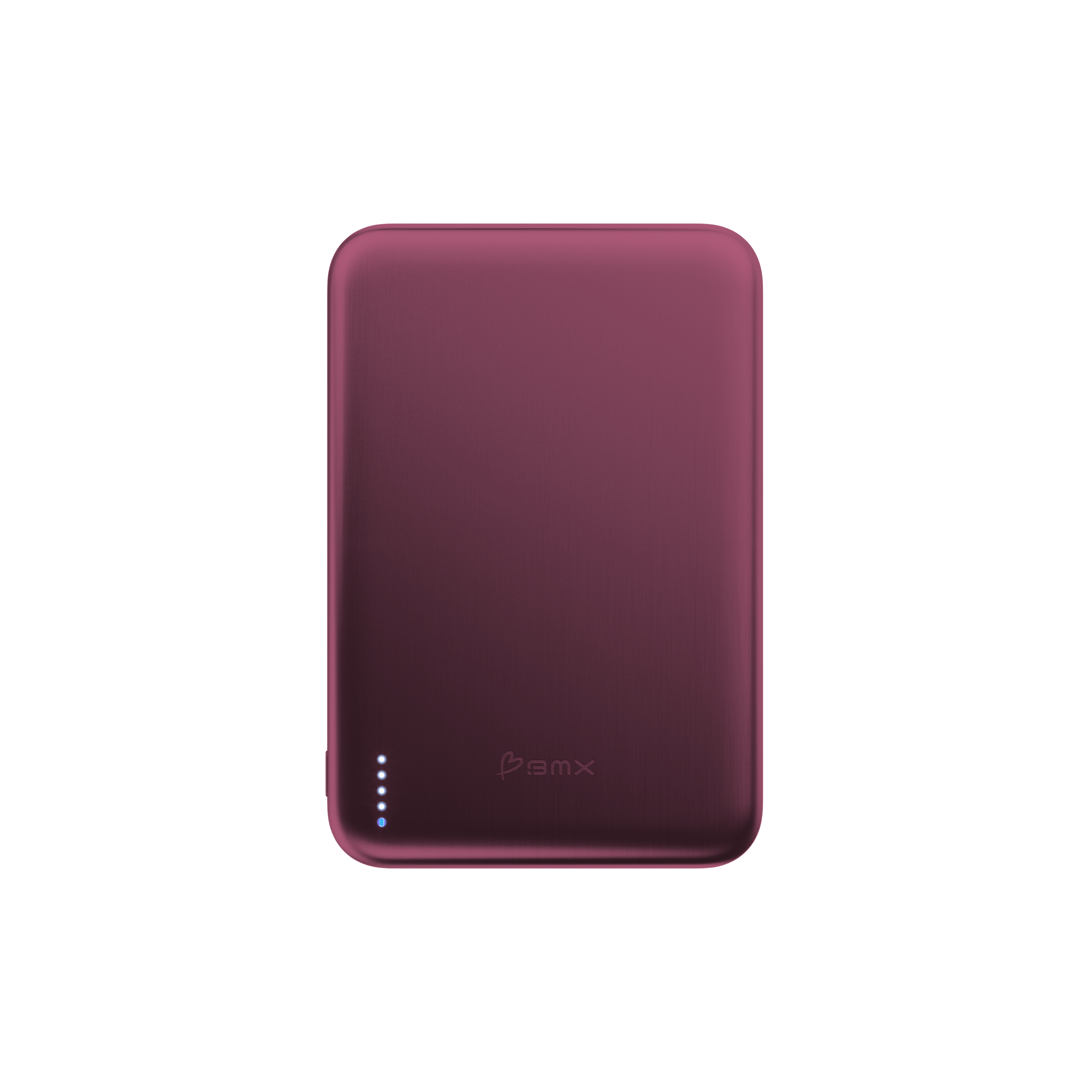 Front. BMX - SolidSafe AIR 5K Magnetic Solid-State Power Bank - Dark Cherry.