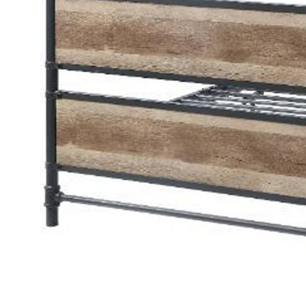 Alt View 3. Manhattan Lane - Metal Framed Full Bed - Brown and Gray.