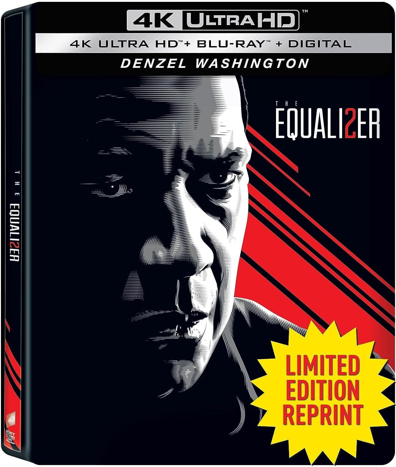 Front. The Equalizer 2 (Steelbook)   - 4K Blu-Ray.