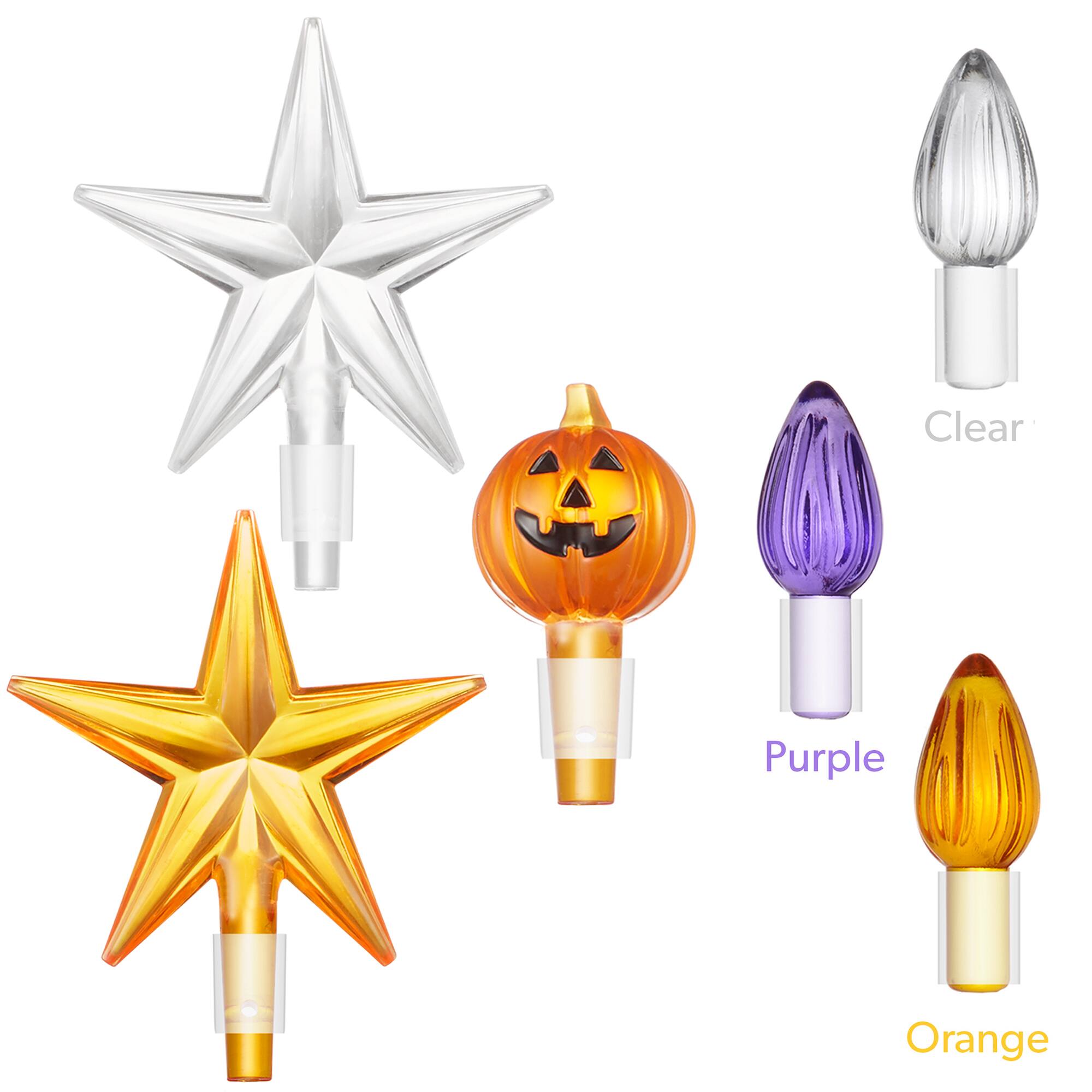 Clear  
Purple  
Orange