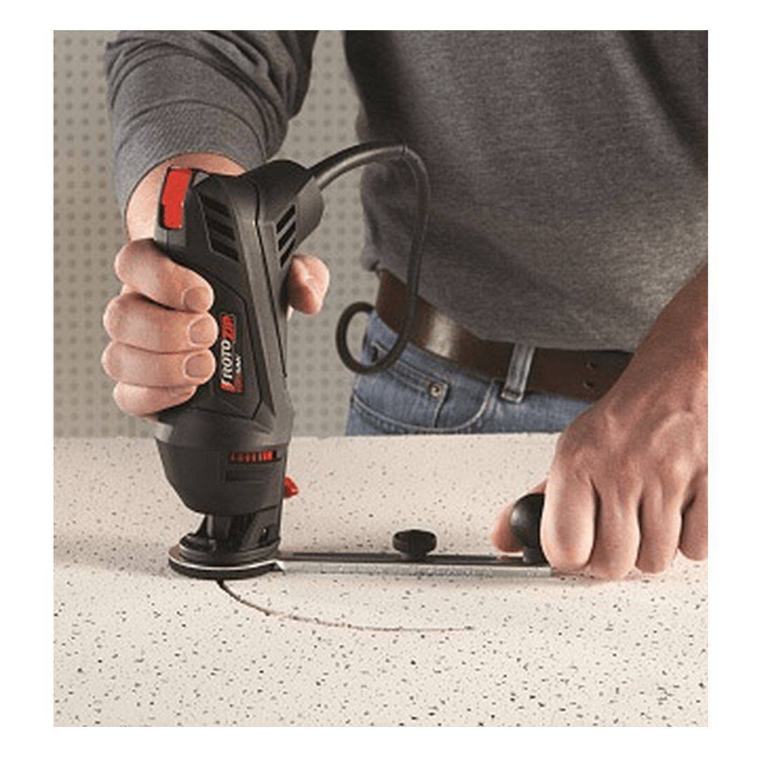 Back. Rotozip - RotoZip RotoSaw 120V 5.5Amp High Speed Spiral System w/Accessories.