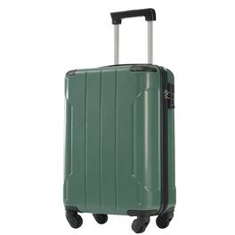 Loheer - 20-Inch Carry-On Hardshell Luggage Lightweight ABS Spinner Suitcase with TSA Lock for Weekend Travel - Green