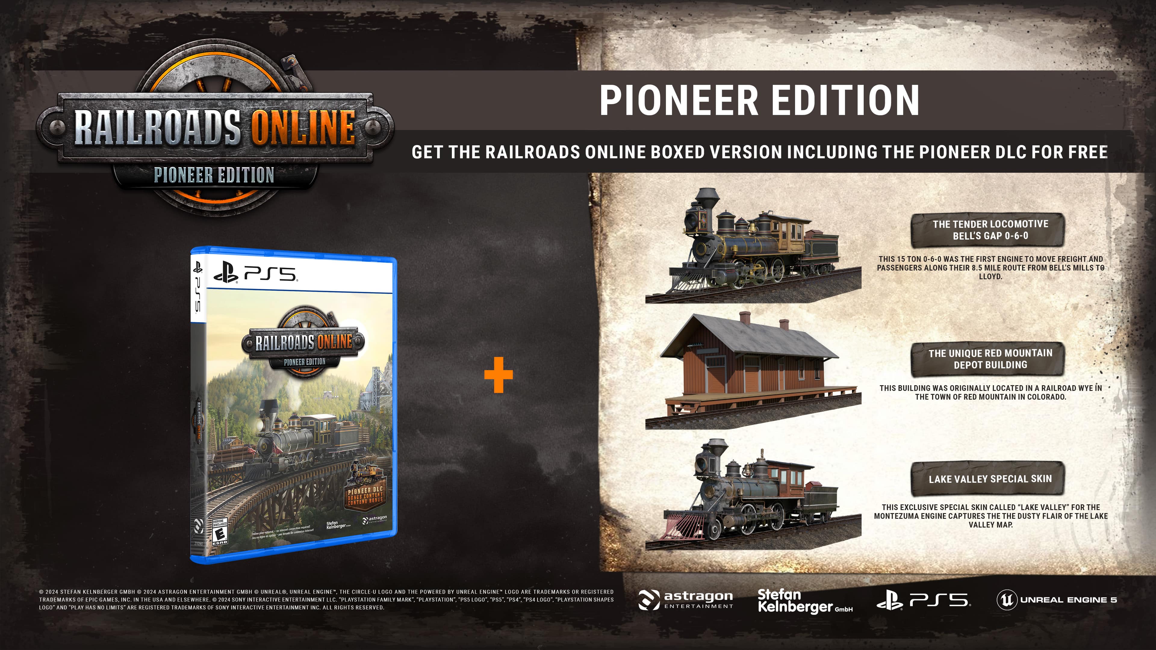Railroads Online Pioneer Edition + Pioneer Edition Get the Railroads Online Boxed Version Including the Pioneer DLC for Free The Tender Locomotive Bell's Gap 0-6-0 PrS PSS Railroads Online Pioneer Edition + This 15 Ton 0-6-0 Was the First Engine to Move Freight and Passengers Along Their 85 Mile Route from Bell's Mills to Lloyd. The Unique Red Mountain Depot Building This Building Was Originally Located in a Railroad Wye in the Town of Red Mountain in Colorado. 2014 Sony Interactive Entertainment Bie Placement Family Mark Plattstation PSS Logo Pioneer Edition + This 15 Ton 0-6-0 Was the First Engine to Move Freight and Passengers Along Their 85 Mile Route from Bell's Mills to Lloyd. The Unique Red Mountain Depot Building This Building Was Originally Located in a Railroad Wye in the Town of Red Mountain in Colorado. 2014 Sony Interactive Entertainment Bie Placement Family Mark Plattstation PSS Logo Pioneer Edition + This 15 Ton 0-6-0 Was the First Engine to Move Freight and Passengers Along Their 85 Mile Route from Bell's Mills to Lloyd. The Unique Red Mountain Depot Building This Building Was Originally Located in a Railroad Wye in the Town of Red Mountain in Colorado. 2014 Sony Interactive Entertainment Bie Placement Family Mark Plattstation PSS Logo Pioneer Edition + This 15 Ton 0-6-0 Was the First Engine to Move Freight and Passengers Along Their 85 Mile Route from Bell's Mills to Lloyd. The Unique Red Mountain Depot Building This Building Was Originally Located in a Railroad Wye in the Town of Red Mountain in Colorado. 2014 Sony Interactive Entertainment Bie Placement Family Mark Plattstation PSS Logo Pioneer Edition + This 15 Ton 0-6-0 Was the First Engine to Move Freight and Passengers Along Their 85 Mile Route from Bell's Mills to Lloyd. The Unique Red Mountain Depot Building This Building Was Originally Located in a Railroad Wye in