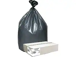 Berry Global - Platinum Plus 33 Gallon Industrial Trash Bag, 33" x 40", Low Density, 1.35mil, 50 Bags/Box - Black