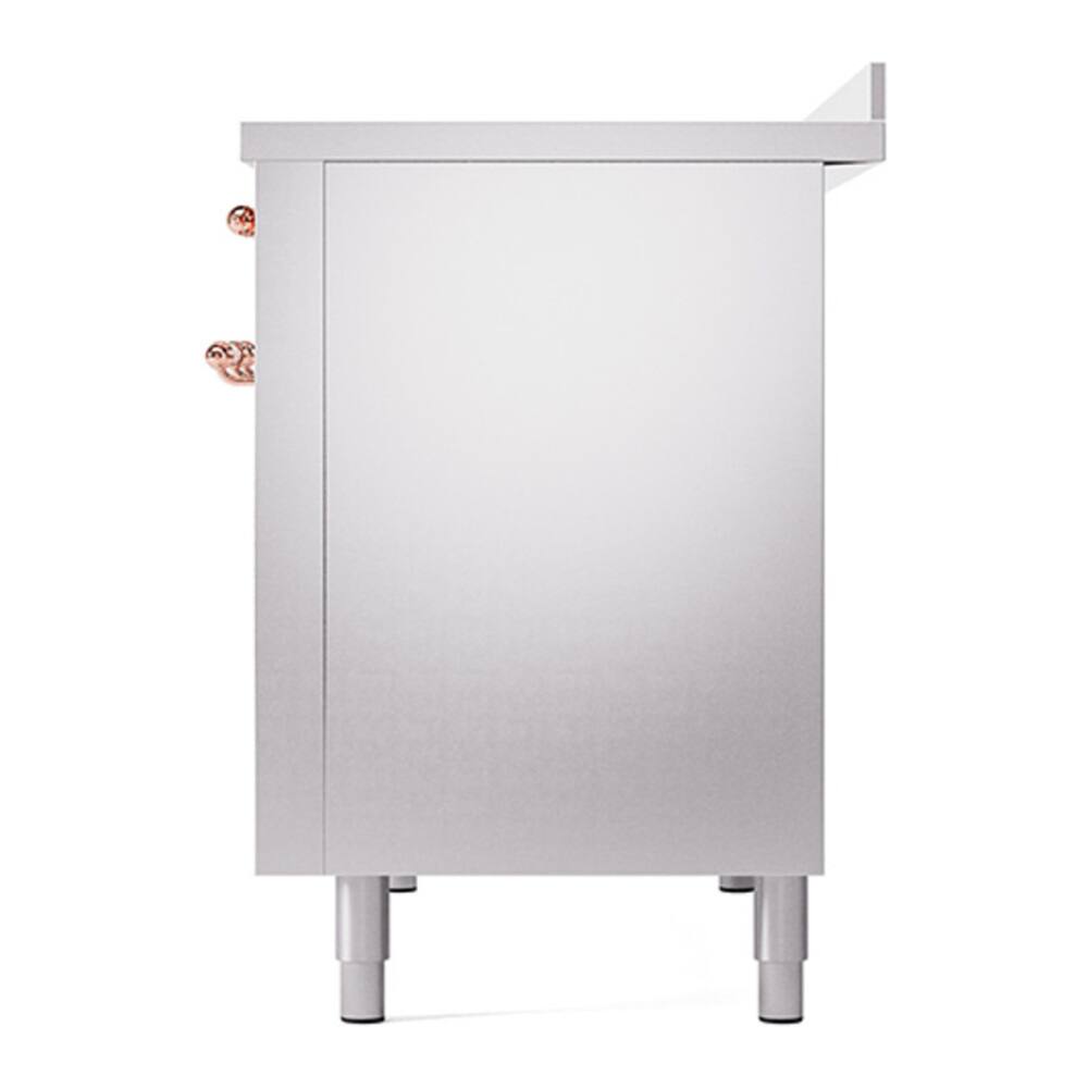 Alt View 4. ILVE - ILVE Nostalgie II 48 inch Induction Range with 6 Induction Elements (Stainless Steel) - Stainless Steel.