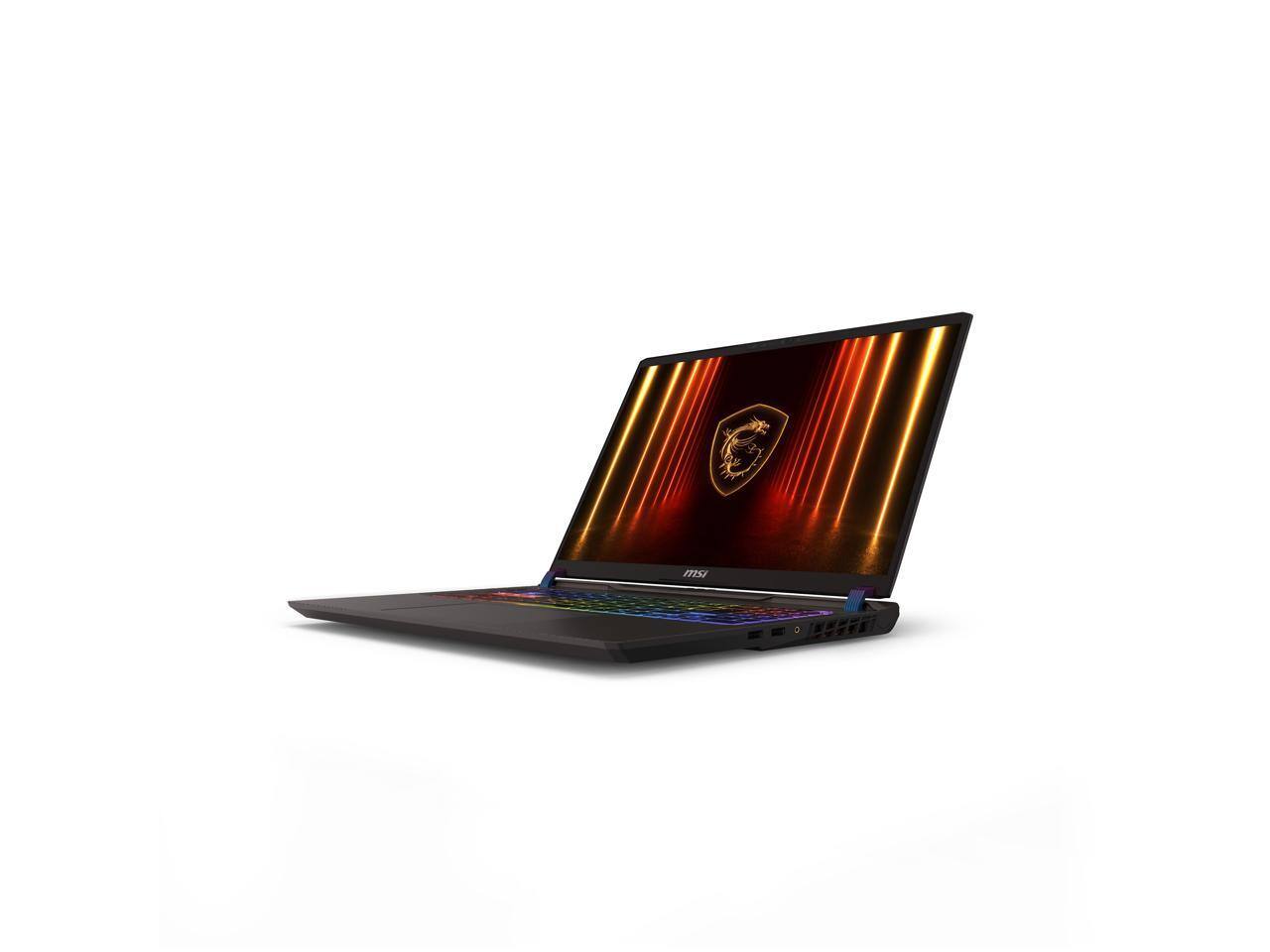 Alt View 5. MSI - MSI Vector 16 HX AI Gaming Laptop: Core Ultra 7-255HX, RTX 5070Ti, 16GB DDR5, 512GB SSD, 144Hz FHD+, TB5, Wi-Fi 6E.