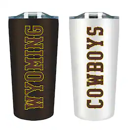 The Fanatic Group - Wyoming Cowboys 18oz. Soft Touch Tumbler Two-Piece Set - Multicolor