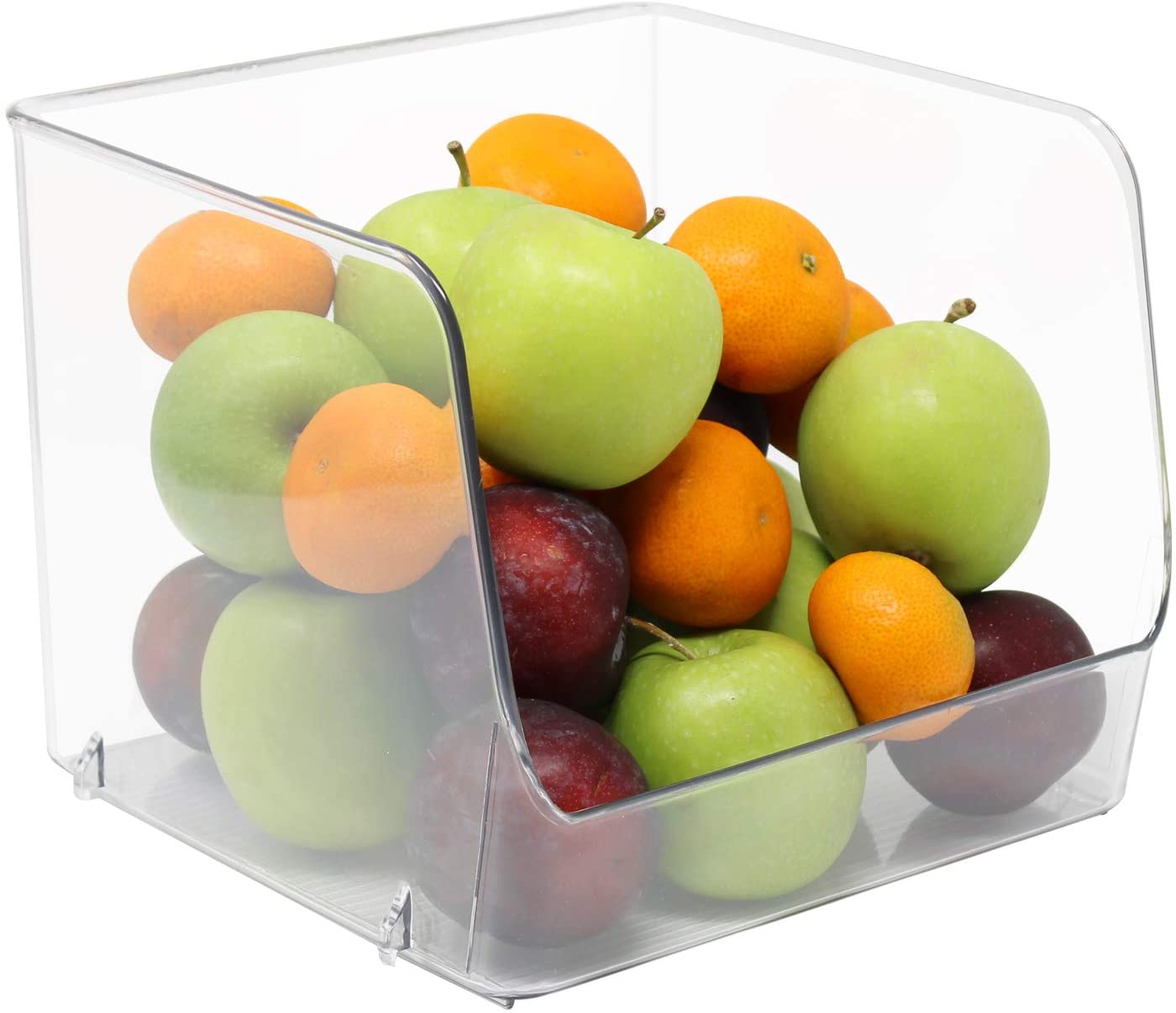 Alt View 3. Sorbus - Sorbus Open Plastic Storage Bins Clear Pantry Organizer Box Bin Containers for Organizing Kitchen Fridge - Clear.