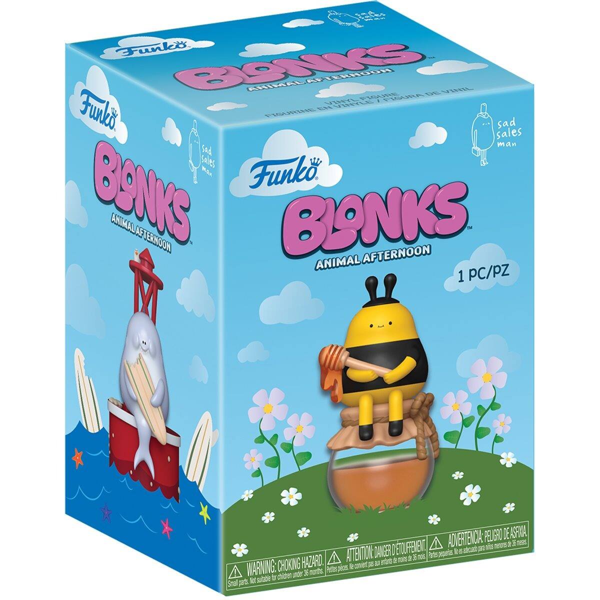 Funko BONKS ANIMAL AFTERNOON  
1 PC/PZ  
ADVERTENCIA: PELIGRO DE ASFIXIA  
ATTENTION: DANGER D'ETOUFFEMENT  
HAZARD: ATTENTION DANGER  
WARNING: CHOKING HAZARD  
Small parts. Not suitable for children under 36 months
