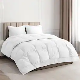 CGK Linens - Premium All-Season Down Alternative Comforter - Fluffy Oversized Duvet Insert - King - White