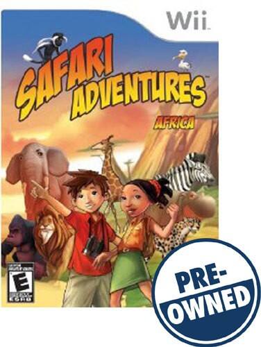 Front Standard. Safari Adventures: Africa — PRE-OWNED - Nintendo Wii.