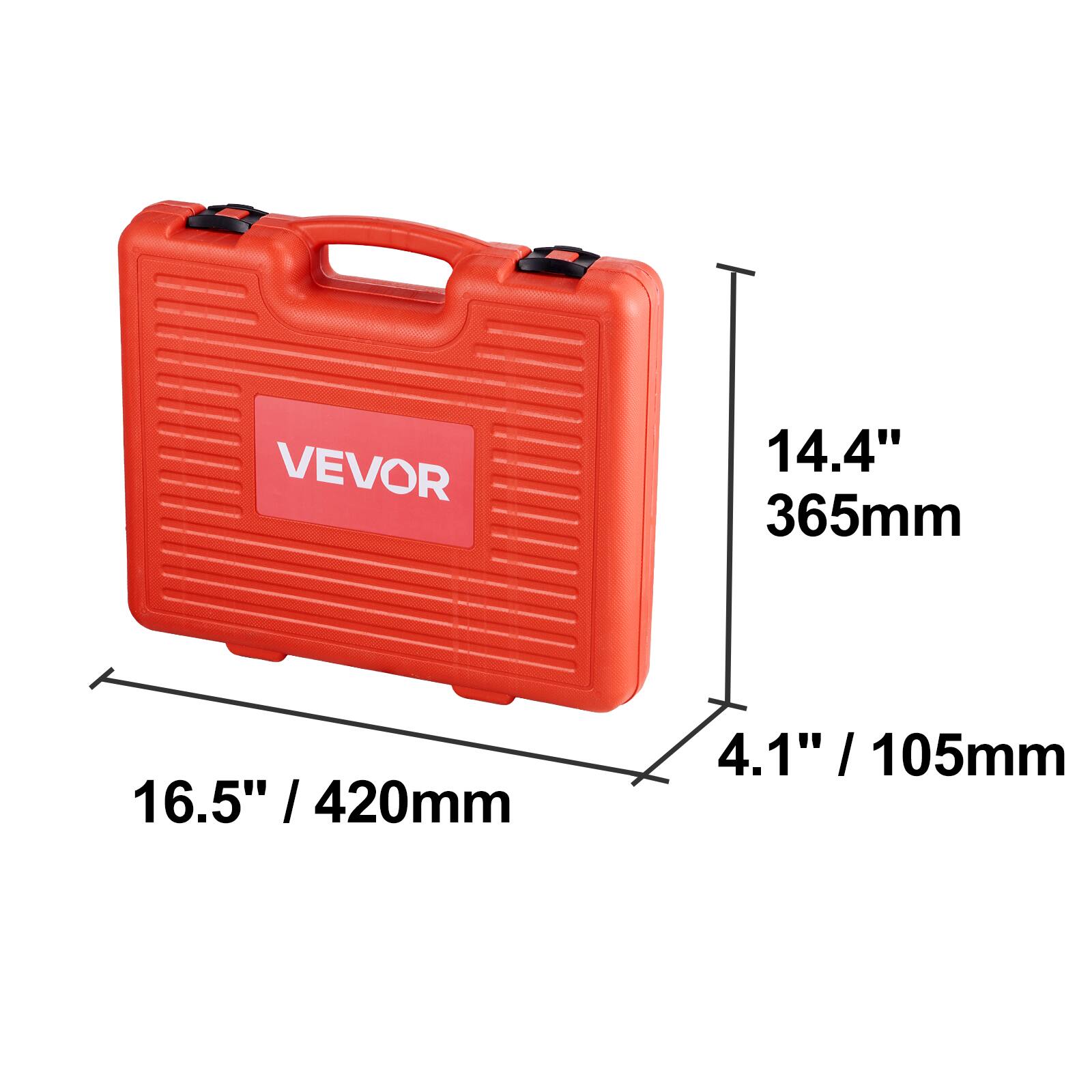 VEVOR  
14.4" / 365mm  
4.1" / 105mm  
16.5" / 420mm