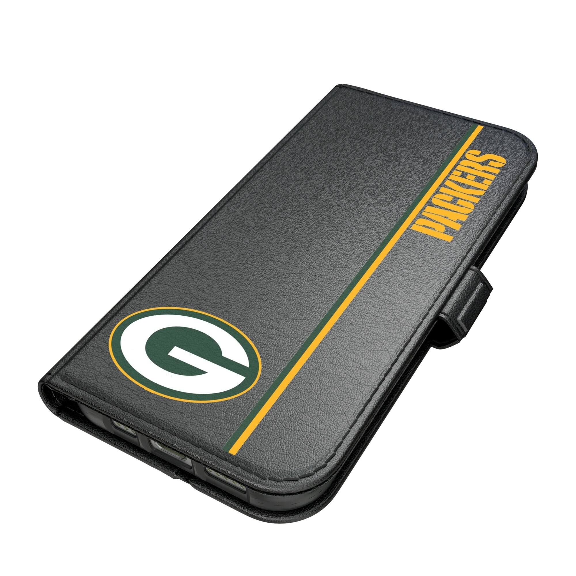 Alt View 1. Keyscaper - Green Bay Packers iPhone Folio 2.0 Case - 17 Pro Max - Black.
