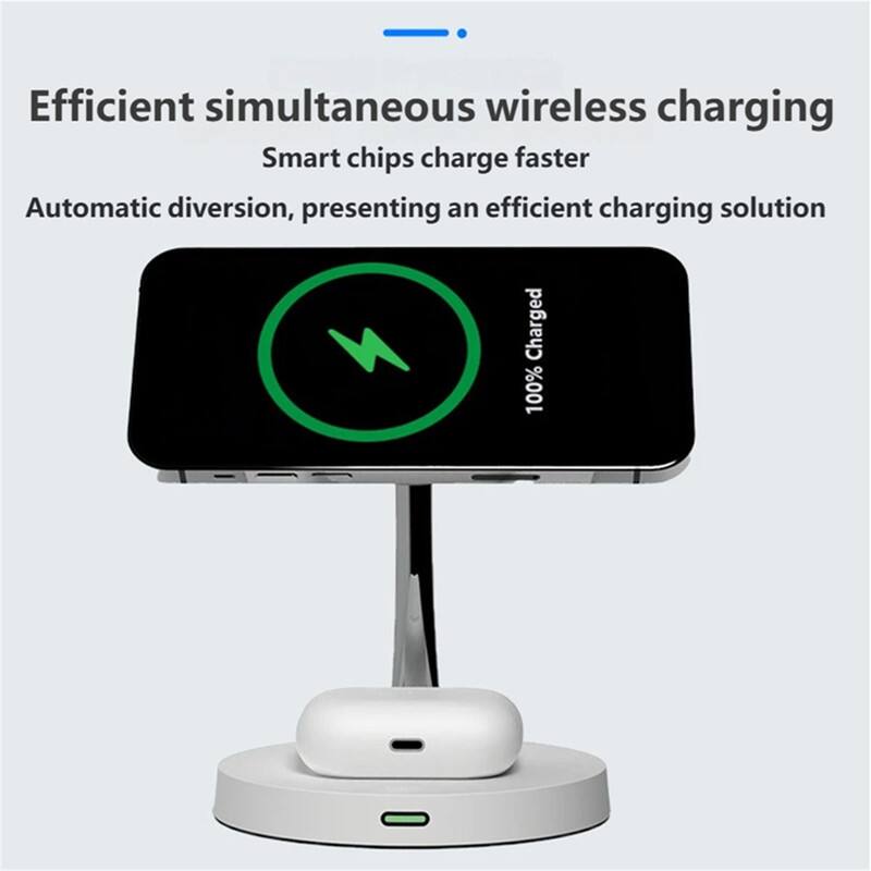 Efficient simultaneous wireless charging  
Smart chips charge faster  
Automatic diversion, presenting an efficient charging solution  
100% Charged