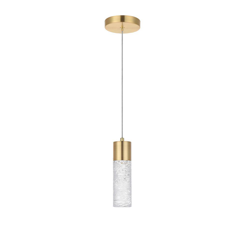 Alt View 3. Elegant Lighting - Constellation 1 light Gold LED Pendant - Gold.