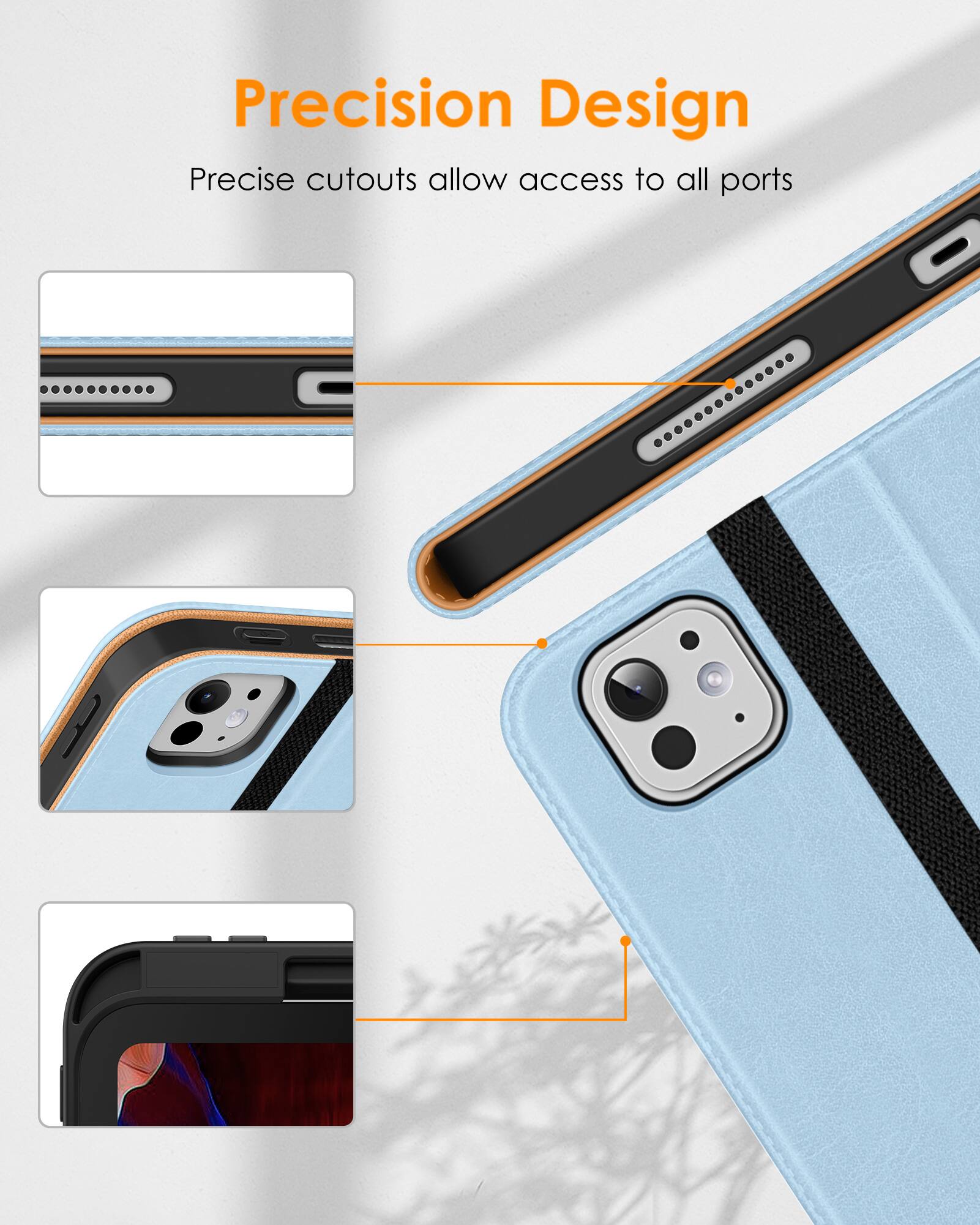 Precision Design  
Precise cutouts allow access to all ports