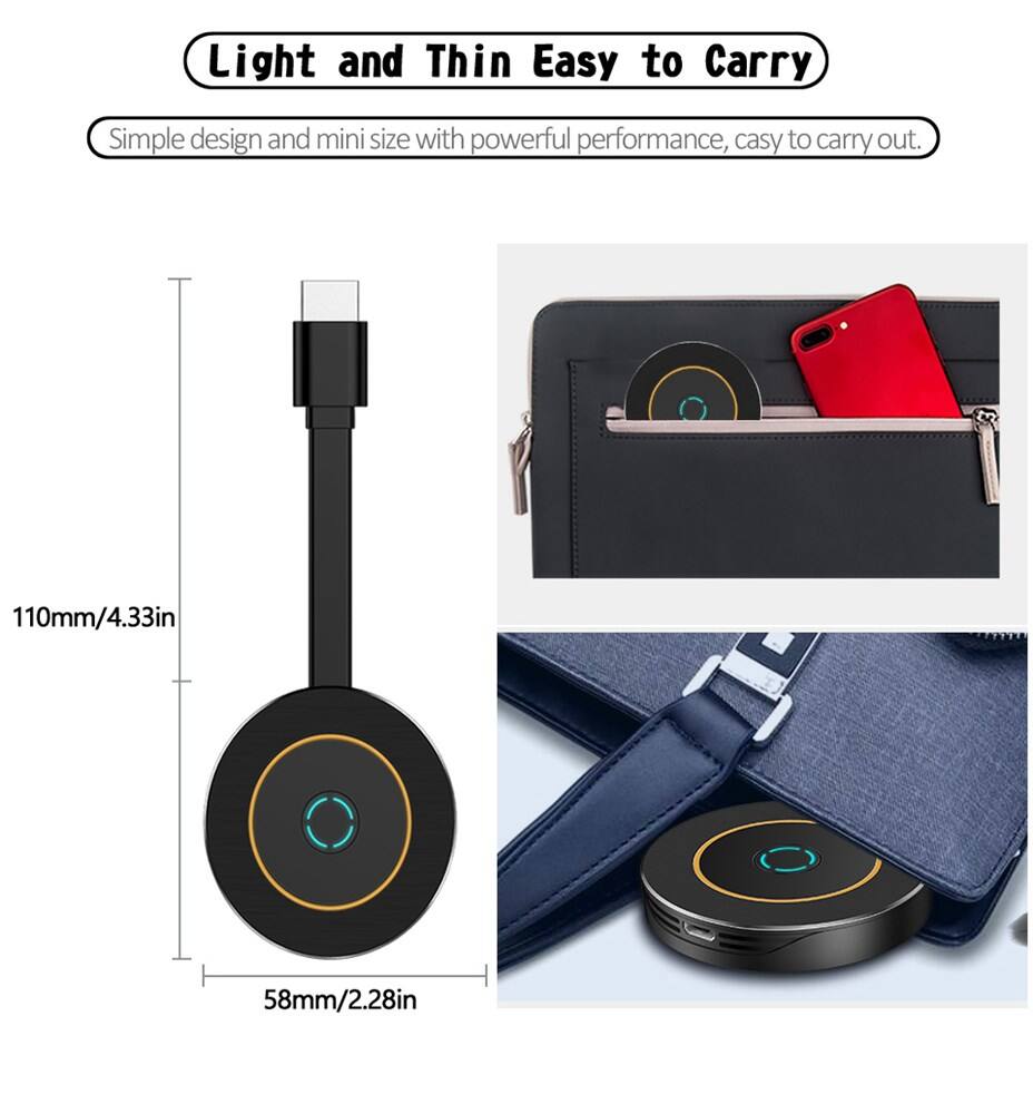 Light and Thin Easy to Carry

Simple design and mini size with powerful performance, easy to carry out.

110mm/4.33in  
58mm/2.28in