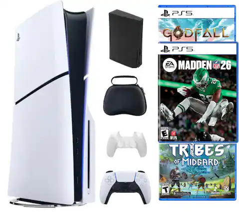 PS5 GODFALL G PS5 EA ::9:: SPORTS MADDEN NFL 26 5 3 PN E ESRE NFLPA TR BES OF MIDGARD TEEN T cSRE