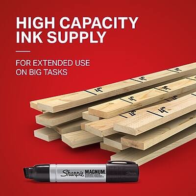 HIGH CAPACITY INK SUPPLY  
FOR EXTENDED USE ON BIG TASKS  

Sharpie MAGNUM