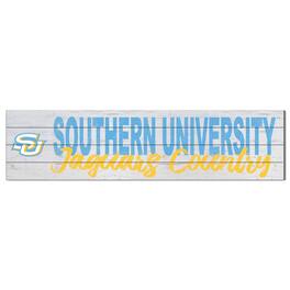 Jardine - Southern University Jaguars 40'' x 10'' Logo Sign - White
