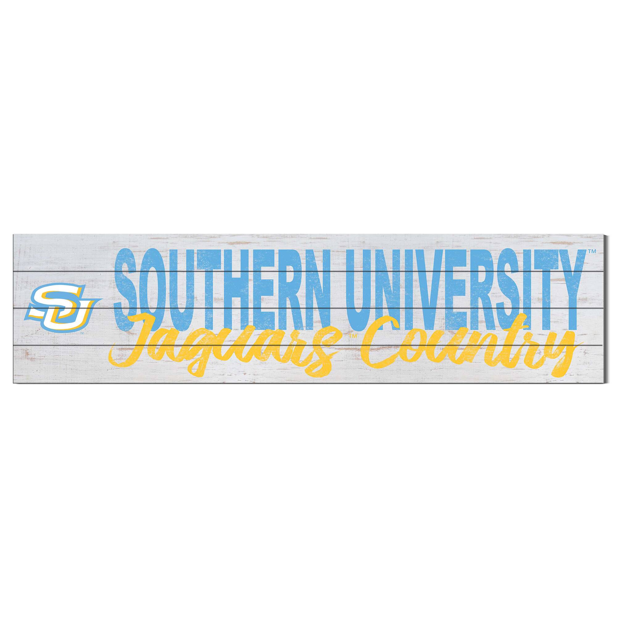 Southern University Jaguars 40'' x 10'' Logo Sign