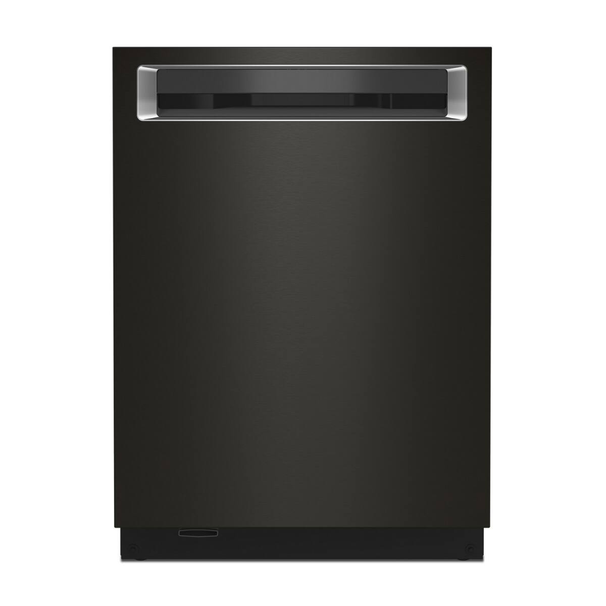 KitchenAid - 24" Top Control Built-In Stainless Steel Tub Dishwasher with 3rd Rack, 44 dBA - Black Stainless Steel - Black Stainless Steel with PrintShieldâ„¢ Finish
