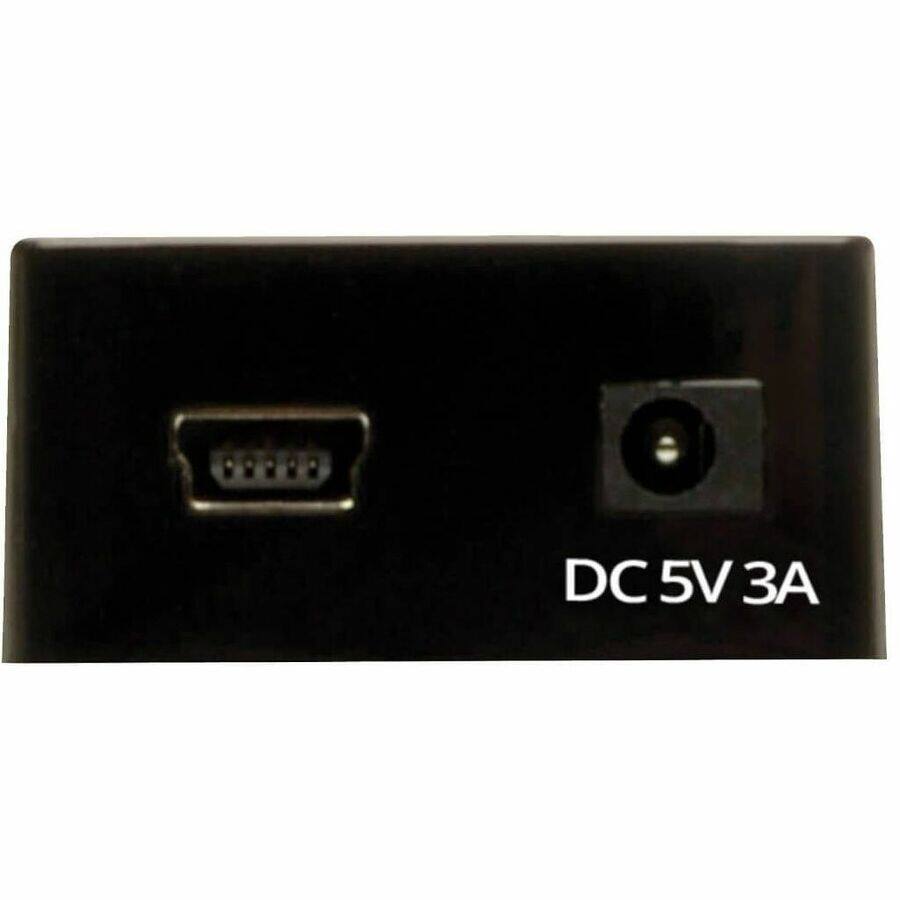 Alt View 4. Tripp Lite - Tripp Lite by Eaton 7-Port USB 2.0 Mobile Hi-Speed Hub Notebook Laptop Bus Power AC - USB - External - 7 USB Port(s) - 7 - Black.