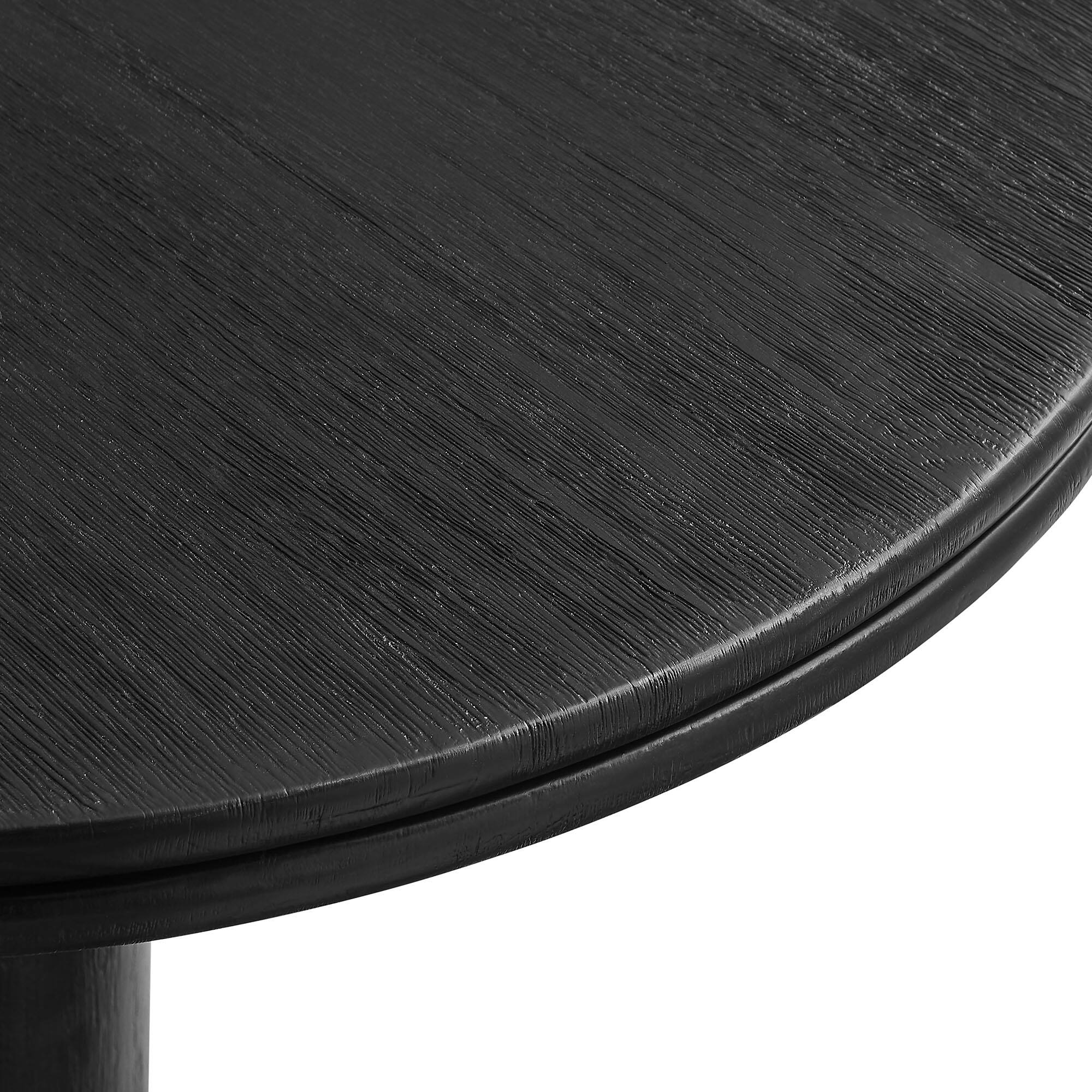 Alt View 5. Modway - Neo 31 Inch Round Indoor - Outdoor Patio Wood Bar Table by Modway - Black.