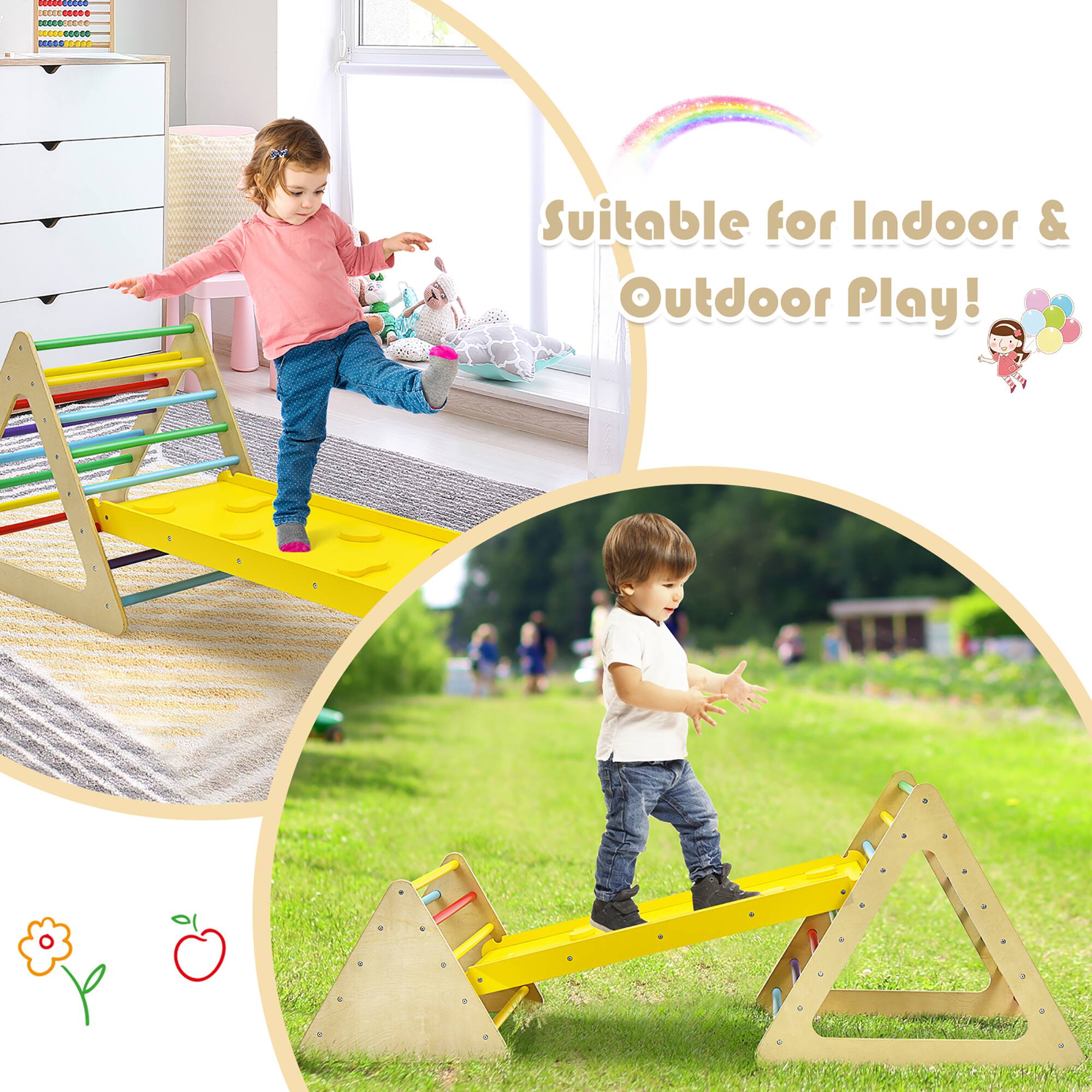 Suitable for Indoor & Outdoor Play!